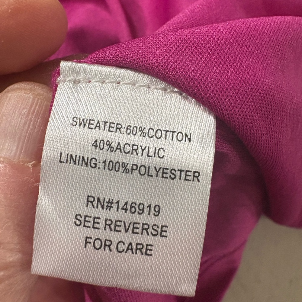 Freshman Fuchsia Knit Dress Size Small NWOT - Picture 5 of 6